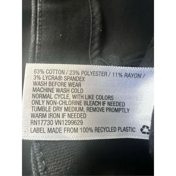 Wild Fable Black Zippered Back Denim Mini Skirt Size 4 - Picture 5 of 6